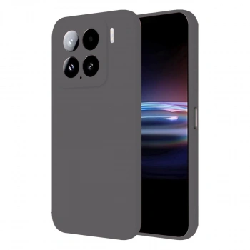 Xiaomi Mi 15 Pro Kılıf Nano İçi Kadife Silikon - Gri