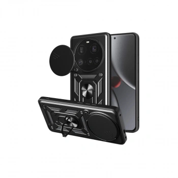 Xiaomi Mi 15 Ultra Kılıf Pars Lens Yüzüklü Silikon - Siyah