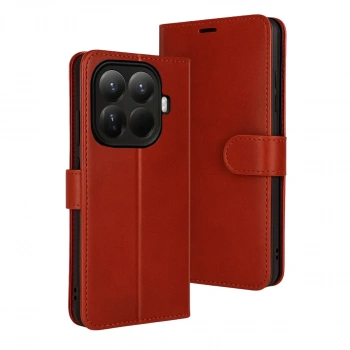 Xiaomi Mi 15t Pro Trend S Plus Kapaklı Kılıf - Kırmızı