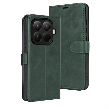 Xiaomi Mi 15t Pro Trend S Plus Kapaklı Kılıf - Yeşil