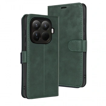 Xiaomi Mi 15t Pro Trend S Plus Kapaklı Kılıf - Yeşil