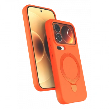 Xiaomi Mi 17 Pro Max Regal Magsafe Standlı Kapak - Turuncu