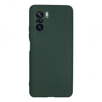 Xiaomi Poco F3 Kılıf Nano İçi Kadife Silikon - Koyu Yeşil