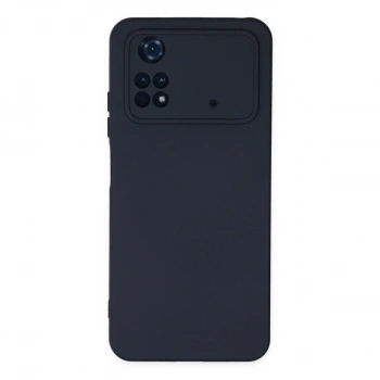 Xiaomi Poco M4 Pro 4g Kılıf Nano İçi Kadife Silikon - Lacivert