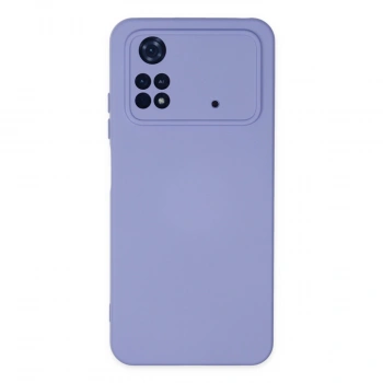Xiaomi Poco M4 Pro 4g Kılıf Nano İçi Kadife Silikon - Lila