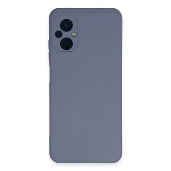Xiaomi Poco M5 Kılıf Nano İçi Kadife Silikon - Gri