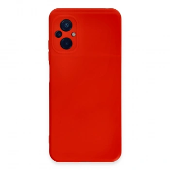 Xiaomi Poco M5 Kılıf Nano İçi Kadife Silikon - Kırmızı