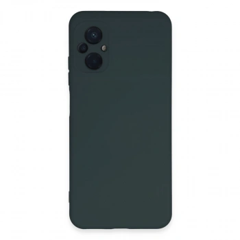 Xiaomi Poco M5 Kılıf Nano İçi Kadife Silikon - Koyu Yeşil