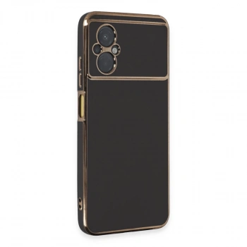 Xiaomi Poco M5 Kılıf Volet Silikon - Siyah