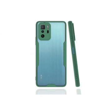 Xiaomi Poco X3 Gt Kılıf Platin Silikon - Yeşil