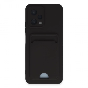 Xiaomi Poco X5 5g Kılıf Kelvin Kartvizitli Silikon - Siyah