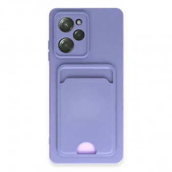 Xiaomi Poco X5 Pro 5g Kılıf Kelvin Kartvizitli Silikon - Lila