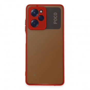 Xiaomi Poco X5 Pro 5g Kılıf Montreal Silikon Kapak - Kırmızı