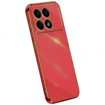 Xiaomi Poco X6 Pro Kılıf Volet Silikon - Kırmızı