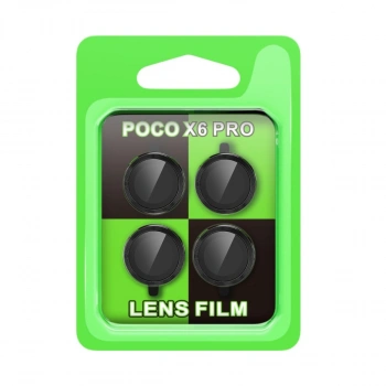 Xiaomi Poco X6 Pro Raze Metal Kamera Lens - Siyah