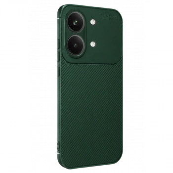 Xiaomi Poco X8 Pro Max Auto Focus Karbon Kapak - Koyu Yeşil