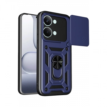 Xiaomi Poco X8 Pro Max Pars Lens Yüzüklü Silikon - Lacivert