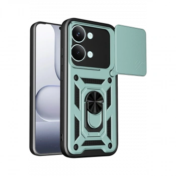 Xiaomi Poco X8 Pro Max Pars Lens Yüzüklü Silikon - Yeşil