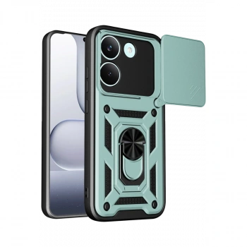 Xiaomi Poco X8 Pro Pars Lens Yüzüklü Silikon - Yeşil
