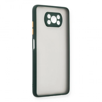 Xiaomi Pocophone X3 Kılıf Montreal Silikon Kapak - Yeşil