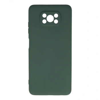 Xiaomi Pocophone X3 Kılıf Nano İçi Kadife Silikon - Koyu Yeşil