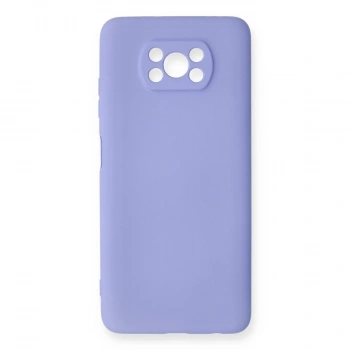 Xiaomi Pocophone X3 Kılıf Nano İçi Kadife Silikon - Lila