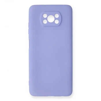 Xiaomi Pocophone X3 Kılıf Nano İçi Kadife Silikon - Lila