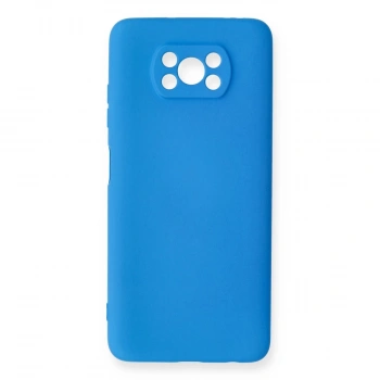 Xiaomi Pocophone X3 Kılıf Nano İçi Kadife Silikon - Mavi