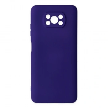 Xiaomi Pocophone X3 Kılıf Nano İçi Kadife Silikon - Mor