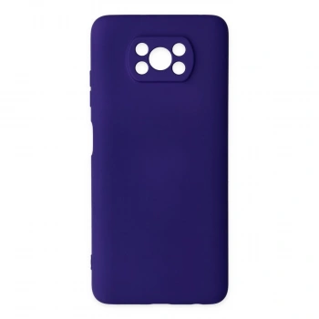 Xiaomi Pocophone X3 Kılıf Nano İçi Kadife Silikon - Mor