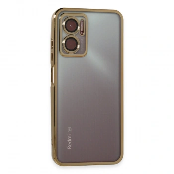 Xiaomi Redmi 10 5g Kılıf Razer Lensli Silikon - Gold