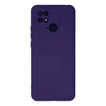 Xiaomi Redmi 10c Kılıf Nano İçi Kadife Silikon - Mor
