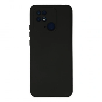 Xiaomi Redmi 10c Kılıf Nano İçi Kadife Silikon - Siyah