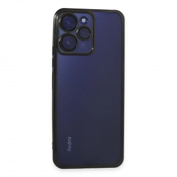 Xiaomi Redmi 12 Kılıf Razer Lensli Silikon - Siyah