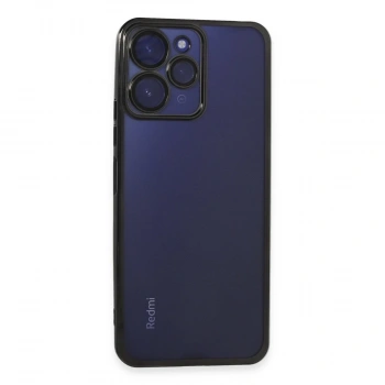 Xiaomi Redmi 12 Kılıf Razer Lensli Silikon - Siyah