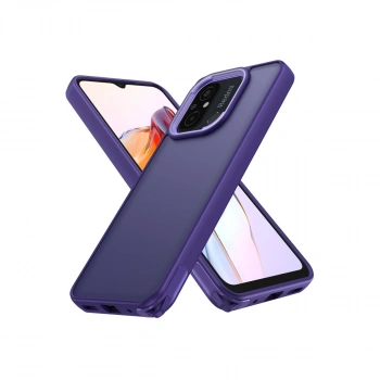 Xiaomi Redmi 12c Kılıf Elegant Kapak - Derin Mor