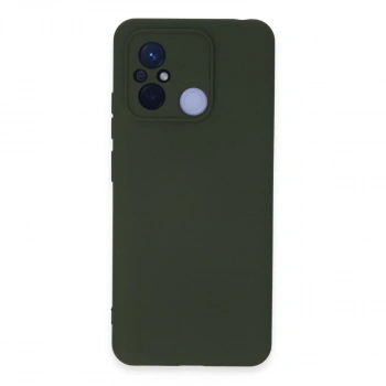 Xiaomi Redmi 12c Kılıf Nano İçi Kadife Silikon - Koyu Yeşil