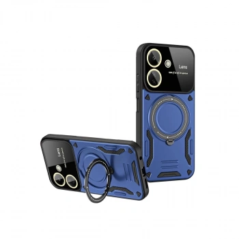 Xiaomi Redmi 13c Kılıf Joy Lens Standlı Kapak - Lacivert