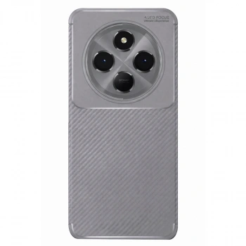 Xiaomi Redmi 14c Kılıf Auto Focus Karbon Kapak - Gri