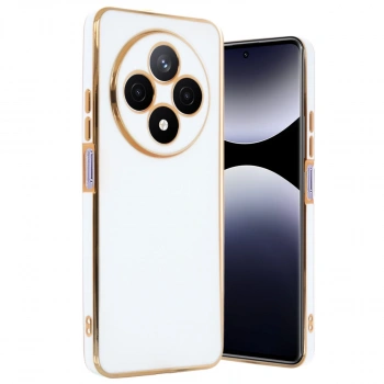 Xiaomi Redmi 14c Kılıf Volet Silikon - Beyaz