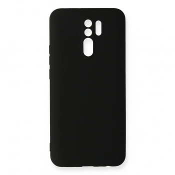 Xiaomi Redmi 9 Kılıf Nano İçi Kadife Silikon - Siyah