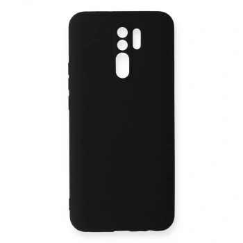 Xiaomi Redmi 9 Kılıf Nano İçi Kadife Silikon - Siyah