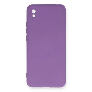 Xiaomi Redmi 9a Kılıf Nano İçi Kadife Silikon - Mor