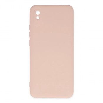 Xiaomi Redmi 9a Kılıf Nano İçi Kadife Silikon - Pudra