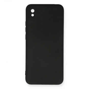 Xiaomi Redmi 9a Kılıf Nano İçi Kadife Silikon - Siyah