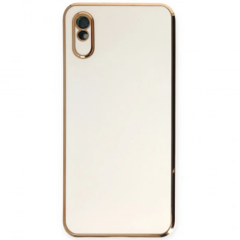 Xiaomi Redmi 9a Kılıf Volet Silikon - Beyaz