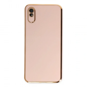 Xiaomi Redmi 9a Kılıf Volet Silikon - Pembe