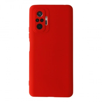 Xiaomi Redmi Note 10 Pro Kılıf Nano İçi Kadife Silikon - Kırmızı