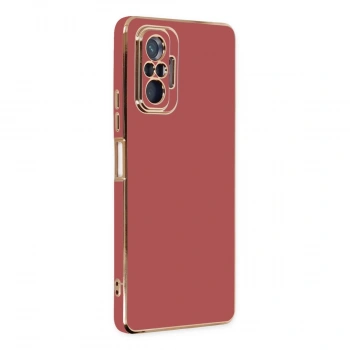 Xiaomi Redmi Note 10 Pro Kılıf Volet Silikon - Kırmızı