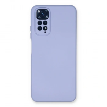 Xiaomi Redmi Note 11 Kılıf Nano İçi Kadife Silikon - Lila